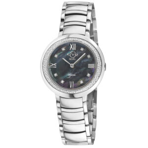 gv2 by gevril amalfi diamond mother of pearl dial ladies watch 14101b