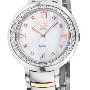 gv2 by gevril amalfi diamond mother of pearl dial ladies watch 14104b