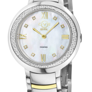 gv2 by gevril amalfi diamond mother of pearl dial ladies watch 14105b