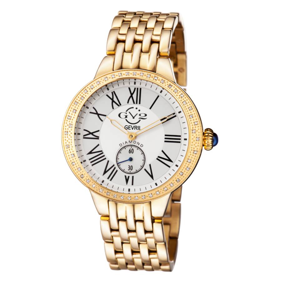 gv2 by gevril astor gold tone diamond bezel quartz ladies watch 9101 gv2 by gevril astor gold tone diamond bezel quartz ladies watch 9101