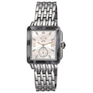 gv2 by gevril bari tortoise diamond mother of pearl dial ladies watch 9244b