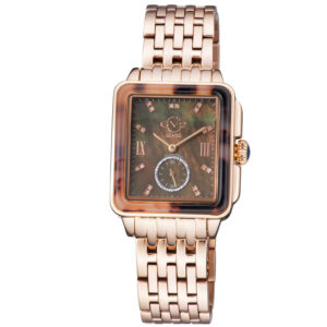 gv2 by gevril bari tortoise mother of pearl dial ladies watch 9249b