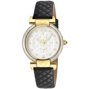 gv2 by gevril berletta quartz diamond white dial ladies watch 1541