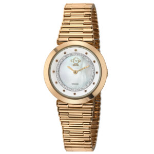 gv2 by gevril burano mother of pearl dial quartz diamond ladies watch 14414b