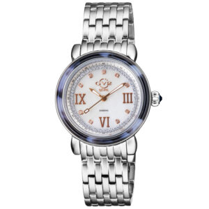 gv2 by gevril marsala tortoise diamond mother of pearl dial ladies watch 9850b