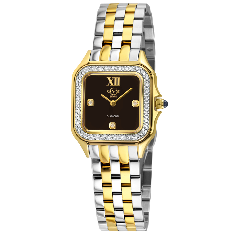 gv2 by gevril milan quartz diamond black dial ladies watch 121434b gv2 by gevril milan quartz diamond black dial ladies watch 121434b
