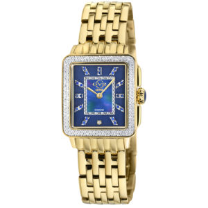gv2 by gevril padova gemstone diamond mother of pearl dial ladies watch 12333b