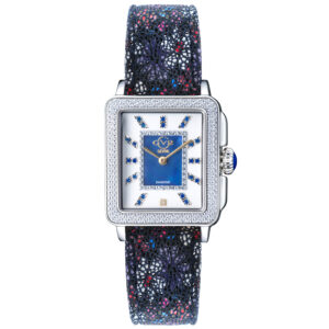 gv2 by gevril padova gemstone floral diamond mother of pearl dial ladies watch 12332f