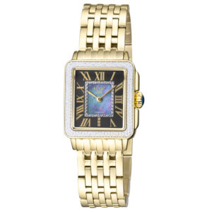 gv2 by gevril padova quartz black dial ladies watch 12307b