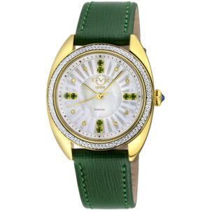 gv2 by gevril palermo diamond mother of pearl dial ladies watch 13105