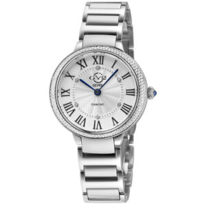 gv2 by gevril rome brillante quartz white dial ladies watch 122100b