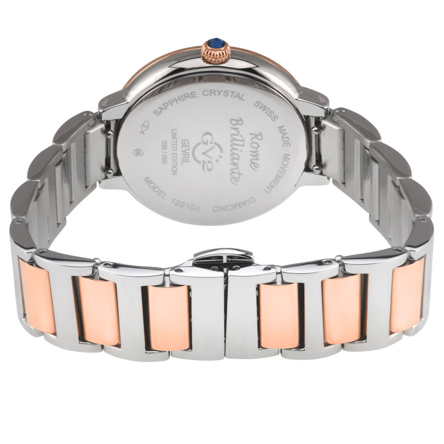 gv2 by gevril rome brillante quartz white dial ladies watch 122104b gv2 by gevril rome brillante quartz white dial ladies watch 122104b