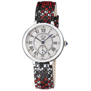gv2 by gevril rome quartz white dial ladies watch 12200s