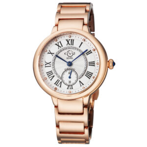 gv2 by gevril rome quartz white dial ladies watch 12201b