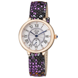 gv2 by gevril rome quartz white dial ladies watch 12201s