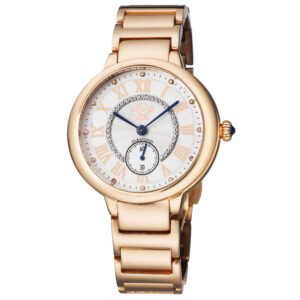 gv2 by gevril rome quartz white dial ladies watch 12209b