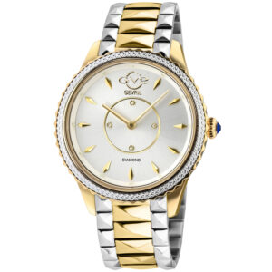 gv2 by gevril siena quartz silver dial diamond ladies watch 11704 425
