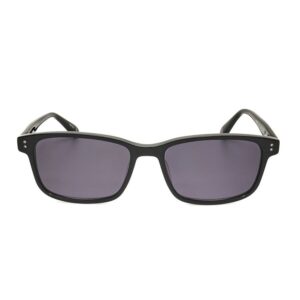 hackett men's black rectangular sunglasses heks1258