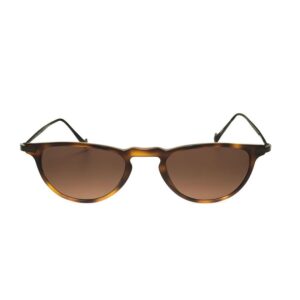 hackett men's brown round sunglasses hebs219