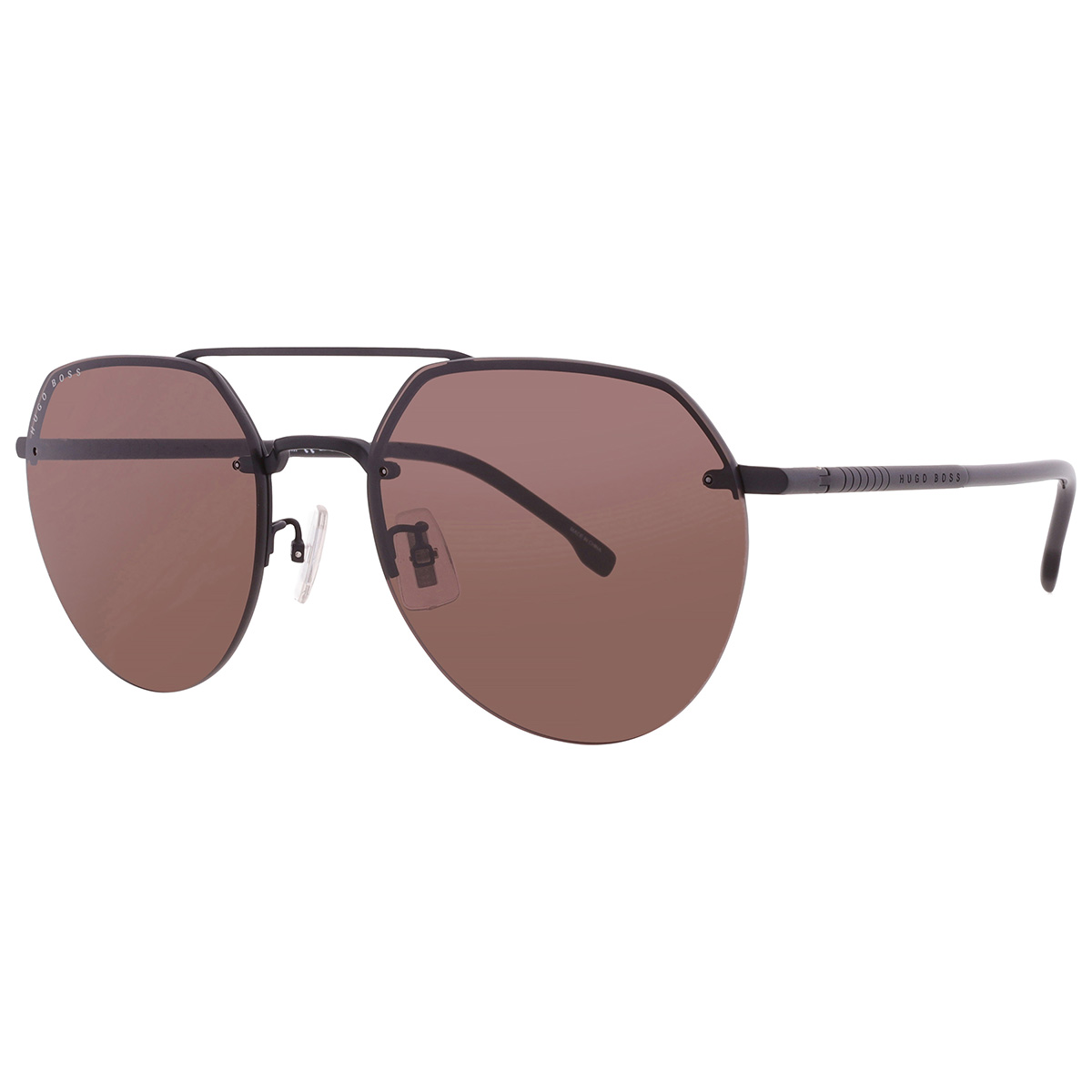 hugo boss brown pilot men's sunglasses boss 1142/f/s 0003/70 59 hugo boss brown pilot men's sunglasses boss 1142/f/s 0003/70 59