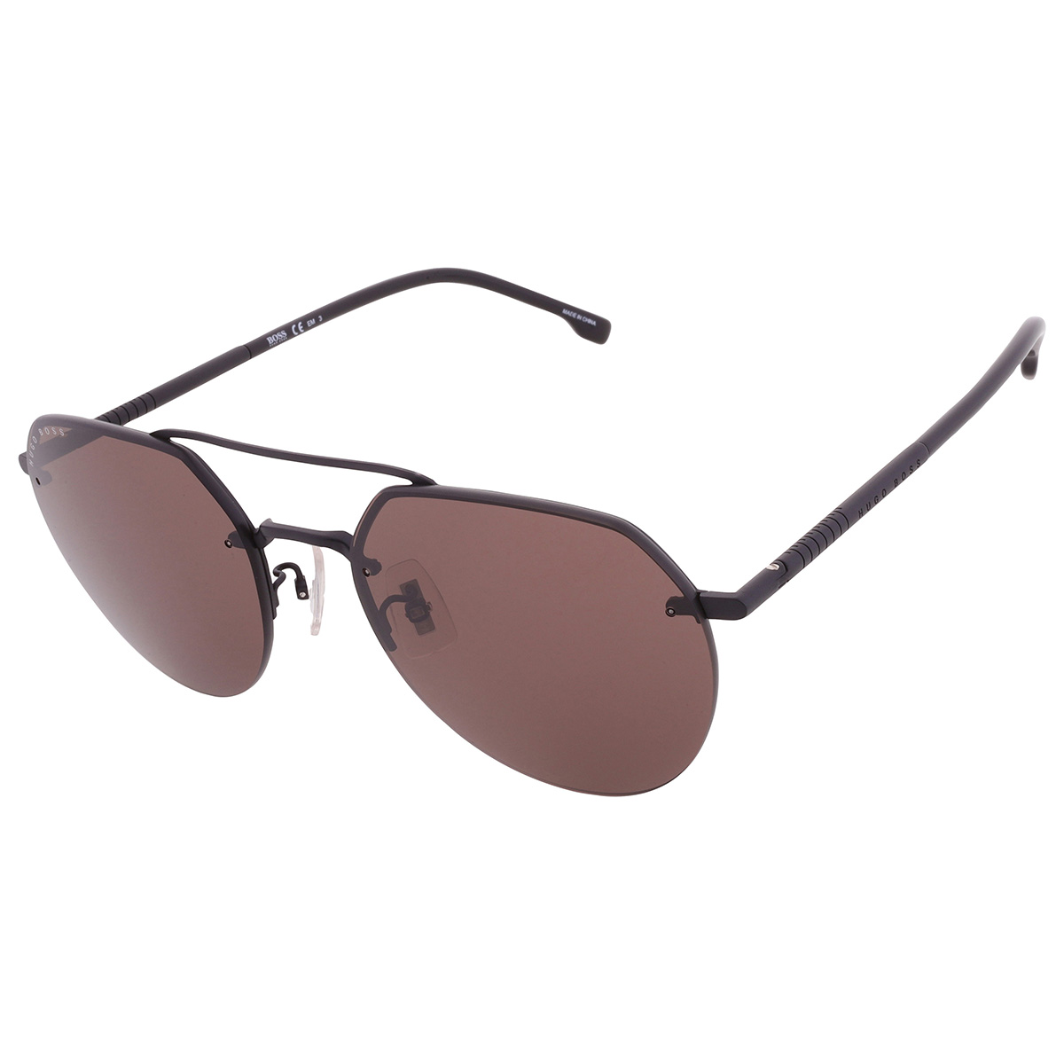 hugo boss brown pilot men's sunglasses boss 1142/f/s 0003/70 59 hugo boss brown pilot men's sunglasses boss 1142/f/s 0003/70 59