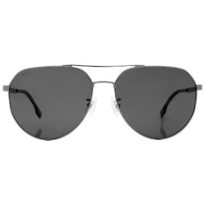 hugo boss grey pilot men's sunglasses boss 1473/f/sk 06lb/ir 61