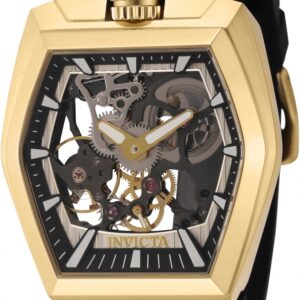 invicta akula hand wind black dial men's watch 44018