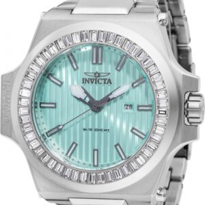 invicta akula quartz crystal light blue dial men's watch 49133