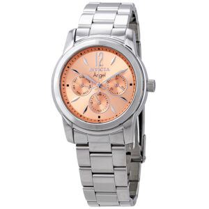 invicta angel multi function apricot dial ladies watch 0462