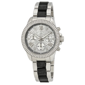 invicta angel multi function silver crystal set ladies watch 20510