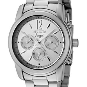 invicta angel multi function silver dial ladies watch 0461