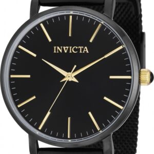 invicta angel quartz black dial ladies watch 39371