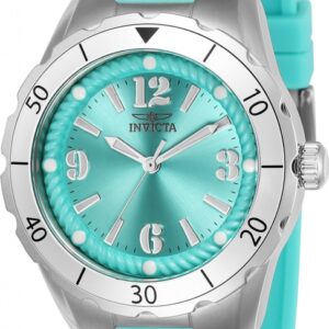 invicta angel quartz light blue dial ladies watch 24124
