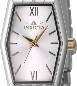 invicta angel quartz silver dial ladies watch 48128