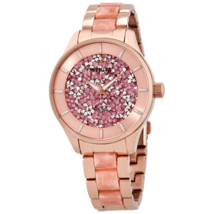 invicta angel rose dial ladies watch 24663