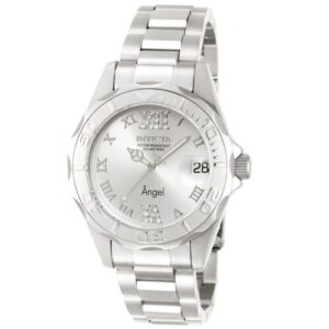 invicta angel silver dial stainless steel ladies watch 14396