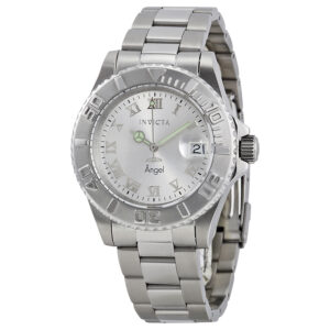 invicta angel silver tone dial stainless steel ladies watch 14320