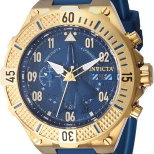 invicta aviator chronograph quartz blue dial men's watch 39890