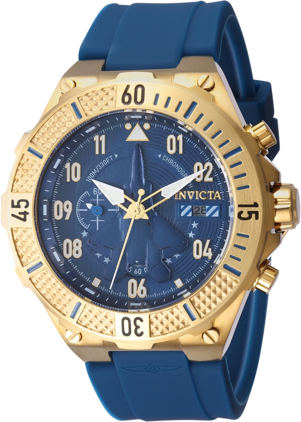 invicta aviator chronograph quartz blue dial men's watch 39890 invicta aviator chronograph quartz blue dial men's watch 39890