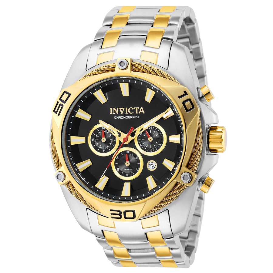 invicta bolt chronograph quartz black dial men's watch 38571 invicta bolt chronograph quartz black dial men's watch 38571