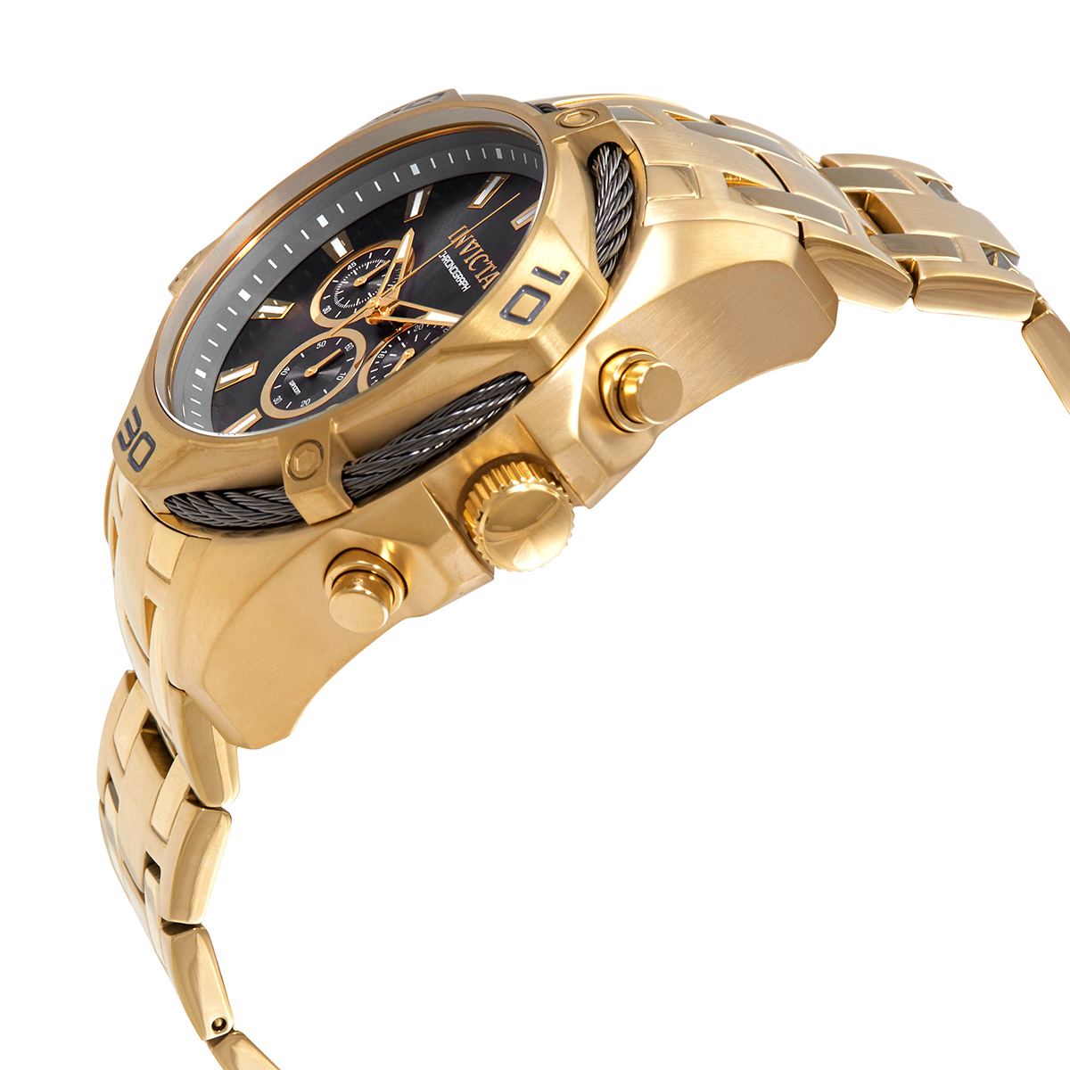 invicta bolt chronograph quartz grey dial men's watch 34122 invicta bolt chronograph quartz grey dial men's watch 34122