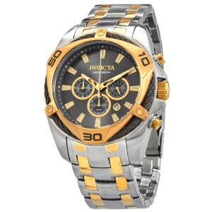 invicta bolt chronograph quartz grey dial men's watch 34127