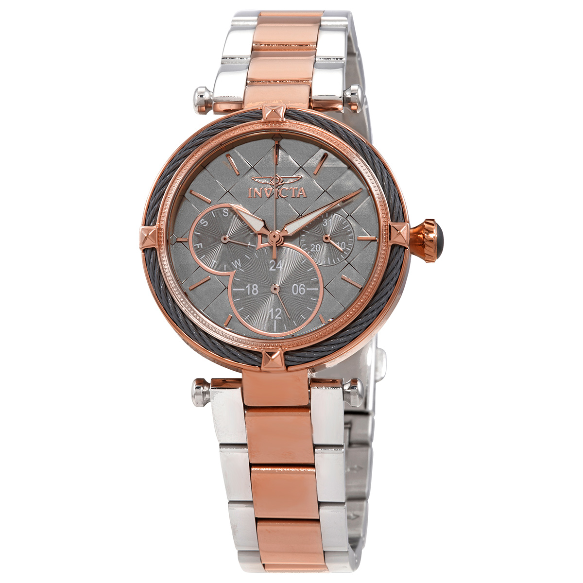 invicta bolt gunmetal dial two tone ladies watch 28963 invicta bolt gunmetal dial two tone ladies watch 28963