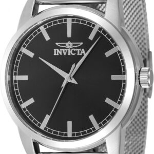 invicta celestial quartz black dial men's watch 48504