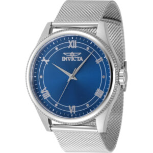 invicta celestial quartz blue dial men's watch 48478