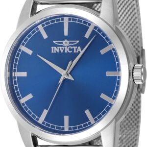 invicta celestial quartz blue dial men's watch 48502