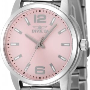 invicta celestial quartz pink dial ladies watch 48501