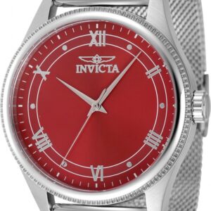 invicta celestial quartz red dial men's watch 48484
