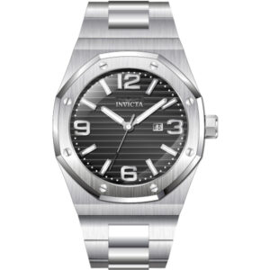 invicta huracan quartz black dial men's watch 45781