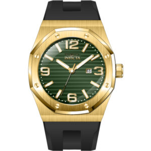 invicta huracan quartz green dial men's watch 45777